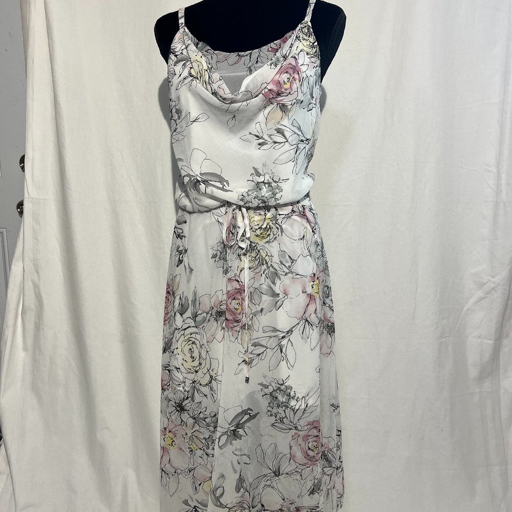 Whitehouseblackmarket midi cowl neck Dress